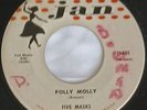 DOO WOP 45 Five Masks POLLY MOLLY - FOREVER AND A DAY 1958 Jan HEAR
