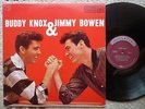 BUDDY KNOX & JIMMY BOWEN-CANADA PRESS 1958 AUTOGRAPH BUDDY KNOX-MINT TO NM