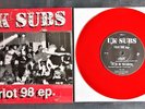 UK Subs - Riot 98 EP - Rare Red 7