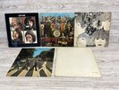 5 x The Beatles Albums St Peppers Revolver Let it Be Abbey Road White Album LPs