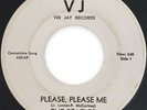 VTG 1964 The Beatles - Please Please Me VJ-581 ALL WHITE LABEL Vee Jay 45 RARE