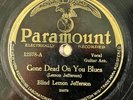 BLIND LEMON JEFFERSON PARAMOUNT  Gone Dead on Your Blues/One Dime Blues