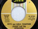 JOHNNY & EXPRESSIONS 45 Boys & Girls/Give Me One More MINT- Ralph Weeks  Mc810