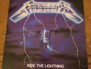 METALLICA Ride The Lightning Vinyl Record 1984 G+ Key