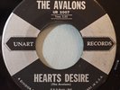 HEAR IT 50's Doo-Wop 45 rpm record The Avalons 