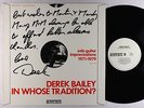 Derek Bailey - In Whose Tradition? LP - Emanem Australia VG++