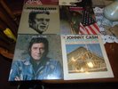 (6) Early Johnny Cash Vinyl LP Records Lot#3