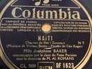 Josephine Baker Haiti / C’est lui / Columbia 78