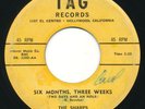 SHARPS / JACK MCVEA Six Months Three Weeks TAG Doo Wop Rare Press 45 Hear