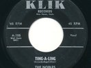 NOBLES Ting-A-Ling / Poor Rock 'N' Roll KLIK Rare Doo Wop RnR 45 Hear