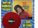 LORETTA LYNN “FIST CITY” VMP EXCLUSIVE #495 OF ONLY 1000 RED VINYL LP 1ST REISSU