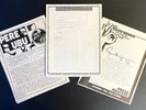 RALPH RECORDS/CRYPTIC PRESS KIT '78 Signed Letter RESIDENTS+SNAKEFINGER+PERE UBU