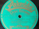 1907 One sided Lakeside 78rpm record, Billy Murray