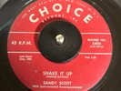 Sandy Scott “Shake It Up” Rockabilly 45 on Choice SEE & HEAR
