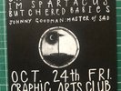 TACTICS - Blue and White Future Whale album launch 1986 Gig Flyer oz punk Sydney