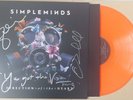 Simple Minds Direction Of The Heart SIGNED Orange Vinyl & Handwritten Lyric New