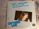 Ozzy Osbourne Live in L.A. 1982, Captured Live LP, Record, Vinyl, Very Rare