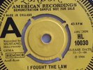 Bobby Fuller Four,DEMO,I Fought The Law/Annie Lou, EX+,London,Rock n Roll,Clash