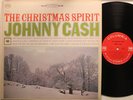 Johnny Cash Lp The Christmas Spirit On Columbia - Vg++ / Vg++