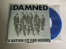 THE DAMNED 7” BLUE VINYL A NATION FIT FOR HEROES LIMITED EDITION