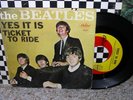 THE BEATLES-Ticket To Ride/Yes It Is-OR.PICTURE SLEEVE & VG+ 45 RPM
