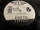 MC EZ & TROUP - JUST RHYMIN  1988 FRESH RECORDS RAP HIPHOP 12' MAXI VINYL LP