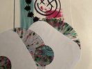 Blink 182- Self Titled 2003 LP Vinyl Splatter Gatefold Green Pink Rare OOP S/T