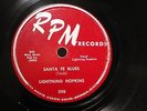 BLUES LIGHTNING HOPKINS Santa Fe Blues / Some Day Baby RPM 398 E+