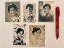 Teresa Teng 1960s/1970s 5 beauty wallet-size Photos from Taiwan & one with sign?