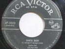 Christmas 45 Eartha Kitt - Santa Baby / Under The Bridges Of Paris On Rca Victor