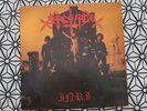 SARCOFAGO Inri LP 1987 ORIGINAL NEAR MINT COGUMELO WHITE LABEL INSERT BLACK META