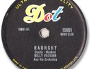 1957 BILLY VAUGHN Instrumental 78 RPM Record. Raunchy/Sail Along Silvery Moon