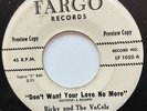 Ricky And The VaCels Fargo Lbl. RARE MINT Group Sound PROMO