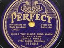 JOSHUA WHITE 1935 Gospel Blues 78 rpm record WHILE THE BLOOD... w/ BUDDY MOSS