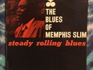 Memphis Slim LP Steady Rolling Blues BLUESVILLE Original (1964) Mono  RVG