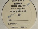 Joan Baez “Diamonds & Rust” RARE TEST PRESSING 1975 A&M ORIGINAL FOLK LP