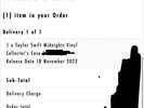 TAYLOR SWIFT MIDNIGHTS  VINYL Collector's Case  - PRE ORDER - FREE POST