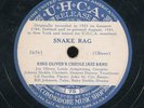 78tk-Jazz -UHCA 75/76-King Oliver Creole Jazz Band-(Snake Rag/Weather Bird Rag)