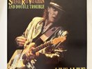 STEVIE RAY VAUGHAN & DOUBLE TROUBLE Live Alive 2xLP blue rock VG+/VG+
