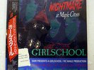GIRLSCHOOL NIGHTMARE AT MAPLE CROSS GWR VIL-28058 JAPAN OBI PROMO INSERT LP