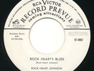 ROCK HEART JOHNSON - Rock Heart's Blues / Evilest Woman - RCA 47 -Blues R&B 45