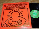 BRUCE SPRINGSTEEN/U2 Very Special Christmas 1987 LP keith haring embossed cover