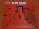 SHED SEVEN - Instant Pleasures - 2017 Infectious Music RED VINYL LP Signed Cover
