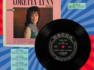 LORETTA LYNN “SINGS” VINYL EP “ORIG JUKEBOX STEREO 7” RECORD 33-1/3 RPM w/STRIPS