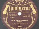 BLIND BOY FULLER “Rattlesnakin’ Daddy” PREWAR Rare 10” Blues 78 Record Conqueror