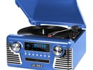 Victrola Retro Vinyl Record Player with Bluetooth and 3-Speed Turntable - Blue