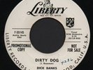 Dick Banks: Dirty Dog, LIBERTY Promo,Rockabilly 45, Single, 7