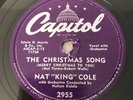 Nat King Cole 78 RPM Capitol The Christmas Song My Two Front Teeth 1954 10
