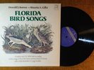 FLORIDA BIRD SONGS Vinyl LP Calls Field Record Donald Borror Maurice Giltz EX