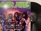 Overkill ‎– Taking Over LP 1987 Megaforce Worldwide ‎– 7 81735-1 EX/EX